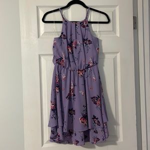 Purple floral dress from Francesca’s